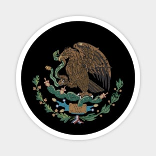 Escudo Nacional de Mexico - Coat of arms of Mexico - vintage grunge design Magnet